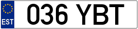 Trailer License Plate